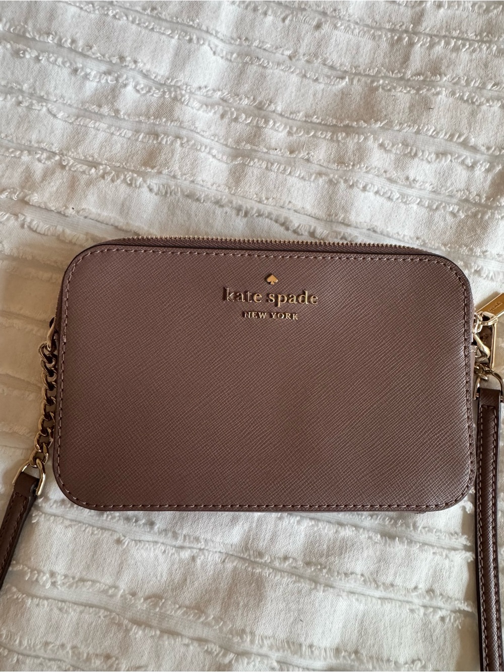 kate spade Dusty Mauve Crossbody with Gold Hardware